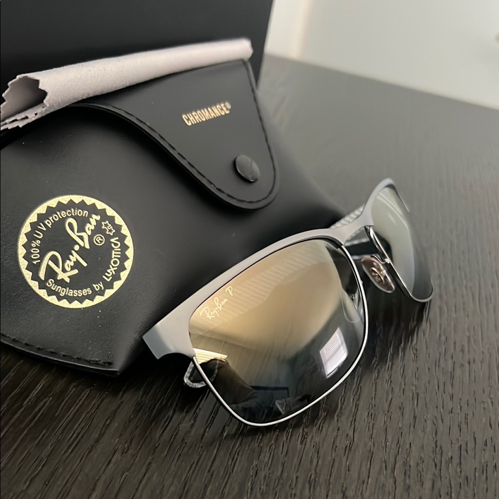 New unisex Ray-Ban Chromance Sunglasses - Picture 2 of 6